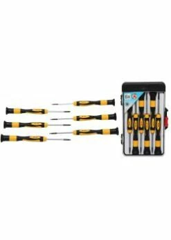 Präzisions T-Profil-Schraubendreher-Satz - Mit Drehbarer Endkappe - 6-tlg.