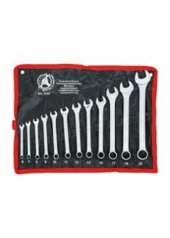 Maul-Ringschlüssel-Satz - Schlüsselweite 6 Bis 22 Mm - 12-tlg. - Chrom-Vanadium-Stahl