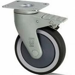 Lenkrolle - Thermoplastrad - Kugellager - Rad-Ø 100 Mm - Bauhöhe 140 Mm - Tragkraft 100 Kg