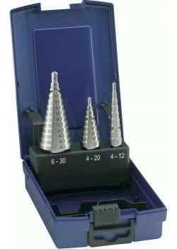 Stufenbohrer-Satz - Bohrbereich 4-30 Mm - Blank - Universal - Gerade Genutet - F 3 Stufenbohrer-Satz - Bohrbereich 4-30 Mm - Blank - Universal - Gerade Genutet - F