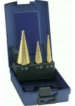 Stufenbohrer-Satz - Bohrbereich 4-30 Mm - TiN-beschichtet - Universal - Gerade G