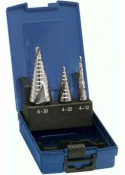 Stufenbohrer-Satz - Bohrbereich 4-30 Mm - Blank - Universal - Spiralgenu
