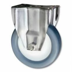 Edelstahl-Bockrolle - Thermoplastrad - Rad-Ø 80 Bis 200 Mm - Bauhöhe 108 Bis 240 Mm - Tragkraft 120 Bis 350 Kg