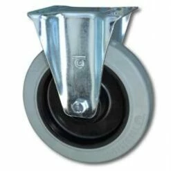 Bockrolle - Elastik-Vollgummirad - Kugellager - Rad-Ø 200 Mm - Bauhöhe 235 Mm - Tragkraft 350 Kg