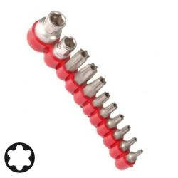 T-Profil Bitsatz Mit Bohrung - 11-teilig 3 T-Profil Bitsatz Mit Bohrung - 11-teilig