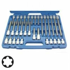 Bit-Einsatz-Sortiment 1/2" - T-Profil - 32-teilig