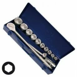 Steckschlüsselsatz 3/4" - Glanzverchromt - 14-teilig