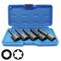 Spezial-Steckschlüsseleinsätze - 8-16 Mm - 1/2" - 5-teilig - "Twist"