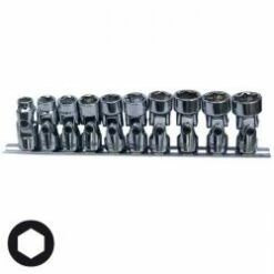 Gelenkeinsatz-Set 3/8 " Pro Torque - 6-kant 10mm Bis 19mm