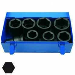 Kraft-Steckschlüssel-Einsätze - 8-teilig - 27 Bis 50 Mm - 1"