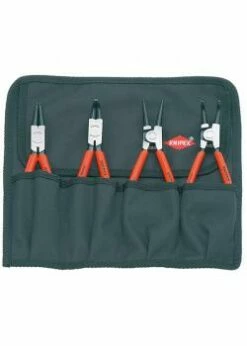 Sicherungsringzangen-Set - 4-teilig - In Rolltasche
