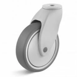 Apparate Lenkrolle - Thermoplastrad - Rad-Ø 100 Bis 125 Mm - Bauhöhe 135 Bis 161 Mm - Tragkraft 100 Bis 125 Kg