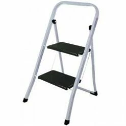 Klapp-Trittleiter - 2-stufig - Tragkraft 150 Kg - Vierkant-Stahlrohr