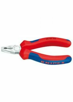 Mini-Kombizange - Verchromt - Länge 110 Mm - Mit Mehrkomponenten-Hüllen