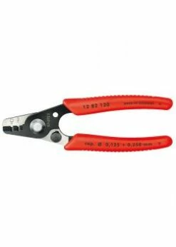 Abisolierzange Für Glasfaserkabel - 1300 Mm - Brüniert - Mit Kunststoff-Griffhüllen