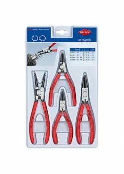 Sicherungsringzangen-Set - 4-teilig - Gerade Spitzen