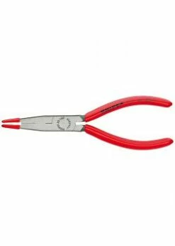 Halogenlampenzange - 160 Mm - Schwarz Atramentiert - Poliert - Mit Kunststoff überzogen