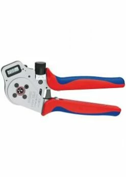 Vierdornpresszange - 250 Mm - Digital Anzeige - Für Gedrehte Kontakte - Mit Mehrkomponenten-Hüllen