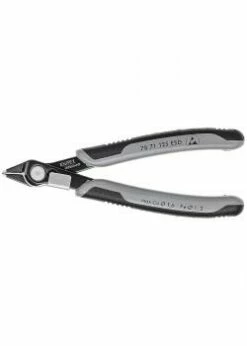 Electronic Super Knips® Präzisionszangen - 125 Mm - Brüniert - Mit Drahtklemme - Mit Mehrkomponenten-Hüllen