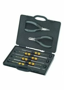 Elektronikzangen-Set - 8-teilig - ESD - Inkl. Schraubendreher Und Zwei Zangen