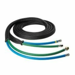 SATA Schlauchpaar - Länge 6-15 M - 9 X 9 Mm Mit Überzugsgeflecht - IG G 3/8" Und G 1/2" (Material) - IG G 1/4" (Luft) - Preis Per Stück