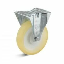 Bockrolle - Elastik-Polyurethanrad - Kugellager - Rad-Ø 125 Mm - Bauhöhe 154 Mm - Tragkraft 130 Kg