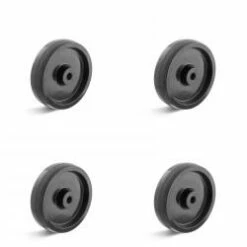 Räderset - 4 Kunststoffräder - Hitzebeständig - Gleitlager - Rad-Ø 80 Bis 200 Mm - Tragkraft/Set 450 Bis 900 Kg