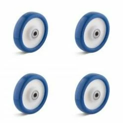 Räderset - 4 Schwerlast-Polyurethanräder - Kugellager - Rad-Ø 80 Bis 250 Mm - Tragkraft/Set 450 Bis 2100 Kg
