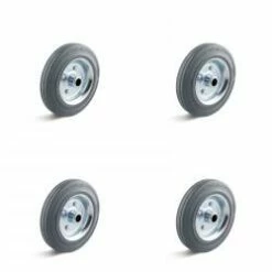 Vollgummiräder - 4 Stück - Rollenlager - Rad-Ø 80 Bis 200 Mm - Tragkraft/Set 150 Bis 600 Kg