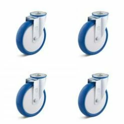 Rollenset - 4 Lenkrollen - Rad-Ø 80 Bis 200 Mm - Bauhöhe 103 Bis 235 Mm - Tragkraft/Set 300 Bis 900 Kg