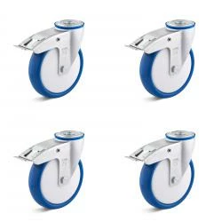 Rollenset - 4 Polyurethan-Lenkrollen - Rad-Ø 80 Bis 200 Mm - Bauhöhe 100 Bis 235 Mm - Tragkraft/Set 300 Bis 900 Kg 3 Rollenset - 4 Polyurethan-Lenkrollen - Rad-Ø 80 Bis 200 Mm - Bauhöhe 100 Bis 235 Mm - Tragkraft/Set 300 Bis 900 Kg