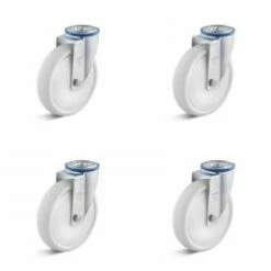 Rollenset - 4 Lenkrollen - Rad-Ø 80 Bis 200 Mm - Bauhöhe 100 Bis 235 Mm - Tragkraft/Set 450 Bis 1050 Kg