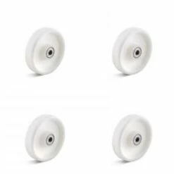 Polypropylenräder - 4 Stück - 2 Kugellager - Rad-Ø 80 Bis 200 Mm - Tragkraft/Set 450 Bis 1650 Kg