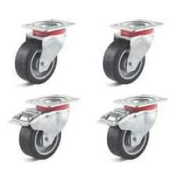 Rollenset - 4 Lenkrollen - Rad-Ø 80 Bis 100 Mm - Bauhöhe 108 Bis 128 Mm - Tragkraft/Set 360 Bis 540 Kg 3 Rollenset - 4 Lenkrollen - Rad-Ø 80 Bis 100 Mm - Bauhöhe 108 Bis 128 Mm - Tragkraft/Set 360 Bis 540 Kg