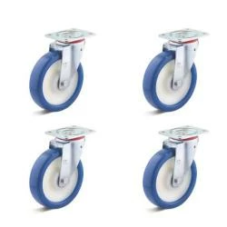 Rollenset - 4 Lenkrollen - Rad-Ø 80 Bis 200 Mm - Bauhöhe 108 Bis 245 Mm - Tragkraft/Set 360 Bis 1050 Kg 3 Rollenset - 4 Lenkrollen - Rad-Ø 80 Bis 200 Mm - Bauhöhe 108 Bis 245 Mm - Tragkraft/Set 360 Bis 1050 Kg