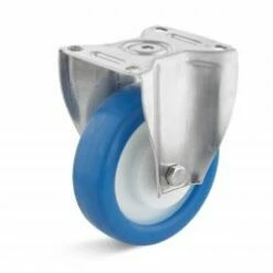 Bockrolle - Mit Elastik Polyurethanrad - Für Räucher- Und Kochkammern - Rad-Ø 160 Mm - Radbreite 45 Mm - Tragkraft 300 Kg