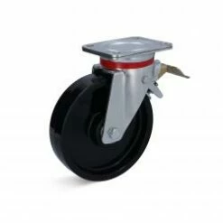 Lenkrolle - Mit Polyamidrad - Mit Feststeller - Rad-Ø 200 Mm - Tragkraft 1000 Kg