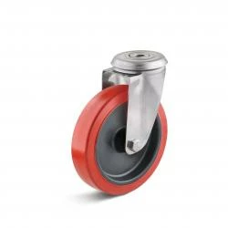 Lenkrolle - Kunststoffrad - Rad-Ø 100 Mm - Bauhöhe 128 Mm - Tragkraft 100 Kg 3 Lenkrolle - Kunststoffrad - Rad-Ø 100 Mm - Bauhöhe 128 Mm - Tragkraft 100 Kg