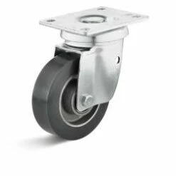 Lenkrolle - Elastik-Polyurethanrad - Ohne Feststeller - Rad-Ø 100 Mm - Bauhöhe 135 Mm - Tragkraft 150 Kg