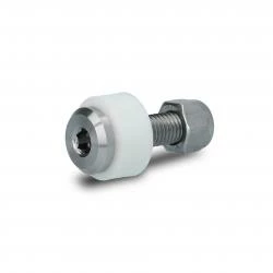 Führungsrolle - Polyamidrad - Edelstahl-Gewinde - Rad-Ø 30 Mm 3 Führungsrolle - Polyamidrad - Edelstahl-Gewinde - Rad-Ø 30 Mm