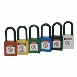 Vorhängeschloss - Kunsstoff - Piktogramm "Nicht Schalten"