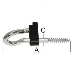Schaukelhaken - Verzinkt - Mit Holzschraubengewinde - TÜV-geprüft - VE 10 Stück - Preis Per VE 3 Schaukelhaken - Verzinkt - Mit Holzschraubengewinde - TÜV-geprüft - VE 10 Stück - Preis Per VE