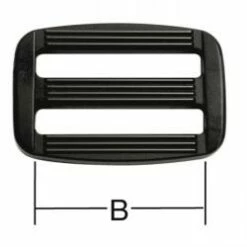 Verstellring - Für Gurte - Schwarz - Kunststoff - VE 10 Stück - Preis Per VE