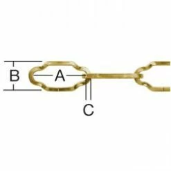 Zierkette - Kathedralform - Vierkant-Profildrähte - Auf Spule - Preis Per Rolle