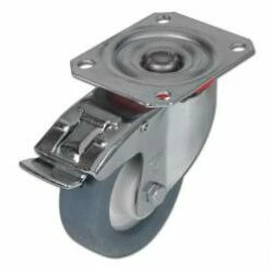 Apparate-Lenkrolle Mit Doppelstopp - Rad-Ø 80 Bis 250 Mm - Bauhöhe 100 Bis 290 Mm - Tragkraft 120 Bis 400 Kg