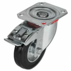 Transportgeräterolle - Vollgummirad - Rad-Ø 80 Bis 280 Mm - Bauhöhe 100 Bis 320 Mm - Tragkraft 50 Bis 385 Kg