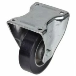 Schwerlast-Bockrolle - Elastik-PU-Rad - Rad-Ø 100 Bis 200 Mm - Bauhöhe 128 Bis 245 Mm - Tragkraft 200 Bis 600 Kg