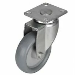 Apparate-Lenkrolle - Thermoplastrad - Gleitlager - Rad-Ø 125 Mm - Bauhöhe 161 Mm - Tragkraft 110 Kg