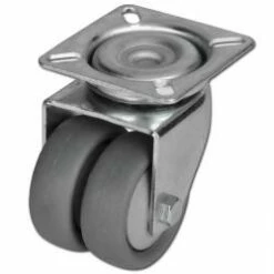 Doppel-Lenkrolle - Thermoplastrad - Rad-Ø 50 Bis 75 Mm - Bauhöhe 74 Bis 102 Mm - Tragkraft 80 Bis 100 Kg