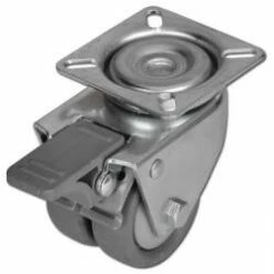 Apparate-Lenkrolle Mit Doppelstopp - Rad-Ø 50 Bis 75 Mm - Bauhöhe 74 Bis 102 Mm - Tragkraft 80 Bis 100 Kg